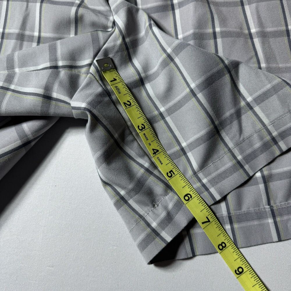 Adidas Shorts Mens 36 Gray Plaid Golf Preppy - Picture 16 of 16
